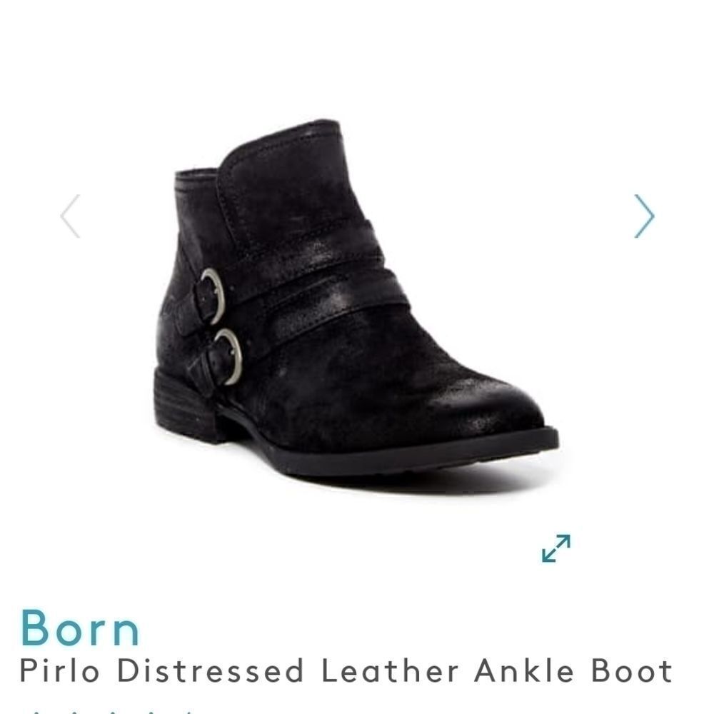 Born Pirlo Distressed Ankle Boots New in Box 5.5